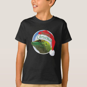 Christmas Gecko - Kids' Basic Hanes T - Shirt