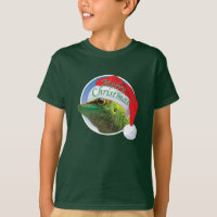 Christmas Gecko - Kids' Basic Hanes T - Shirt