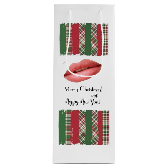 Christmas! Geschenktüte Für Weinflaschen (Vorderseite)