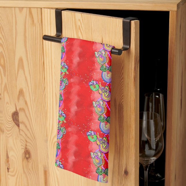 CHRISTMAS GESCHIRRTUCH (Drittel gefaltet)