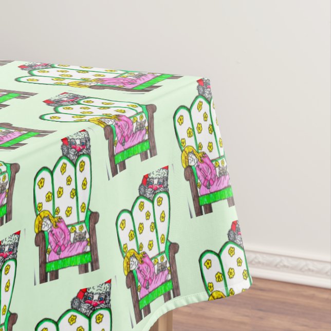 CHRISTMAS GEWARTET FÜR SANTA TISCHDECKE (Beispiel)