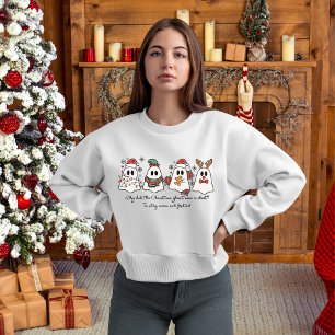 Christmas Ghost Spaß Sweatshirt