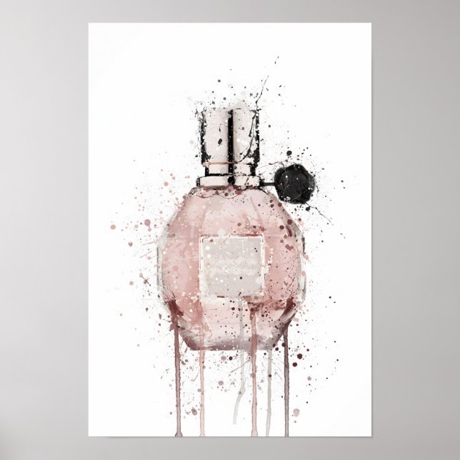 Christmas Gift Fragrance Bottle  'Pink Mauve' Poster (Vorne)