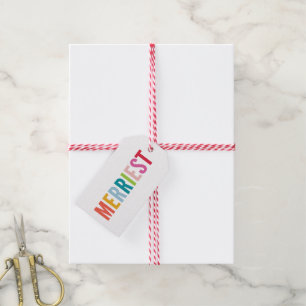 CHRISTMAS GIFT Moderne minimale farbenfrohe und fr Geschenkanhänger