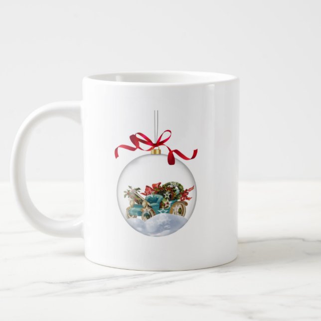 Christmas Gift Mug – Holiday Coffee & Cocoa Cup fo Jumbo-Tasse (Links)