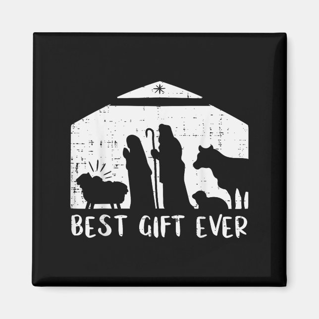 Christmas Gift Nativity Xmas Christian Men Women K Magnet (Vorne)