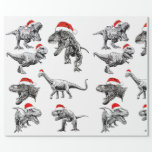 CHRISTMAS GIFT WRAP MIT DINOSAUREN MIT WEIHNACHTSM GESCHENKPAPIER<br><div class="desc">WRISTMAS WRAPPING PAPIER</div>