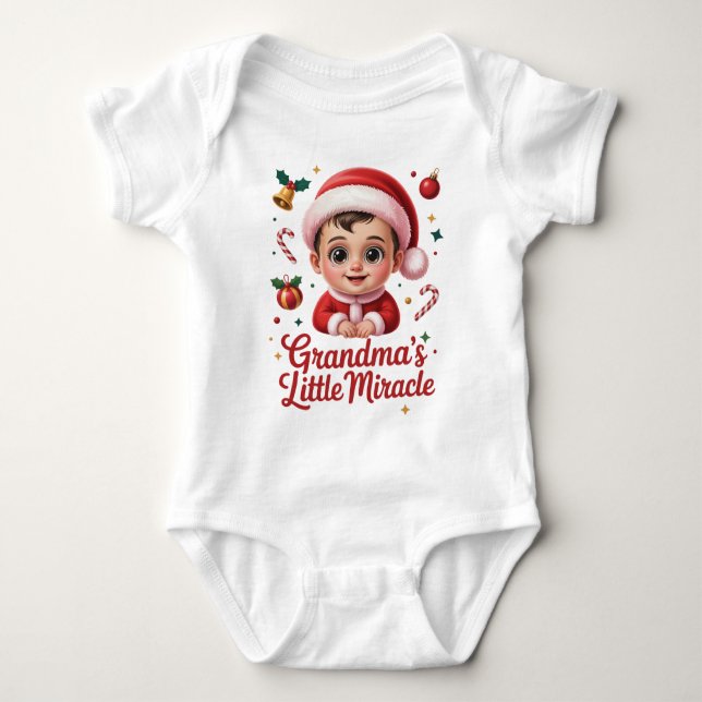 Christmas Gifts for Grandkids – Grandma’s Miracle Baby Strampler (Vorderseite)