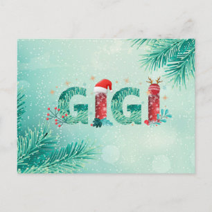 Christmas Gigi Postkarte