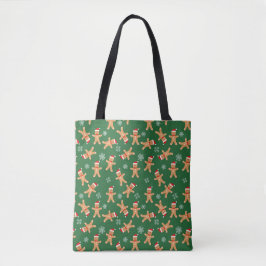 Christmas Gingerbread Baby Cookies Print Tote Bag