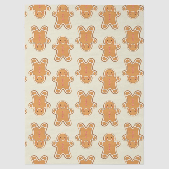  Christmas Gingerbread Baby Gift Wrapping Paper Seidenpapier (Vorderseite)