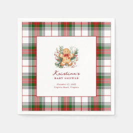 Christmas Gingerbread Baby Showcocktail Napkin Serviette
