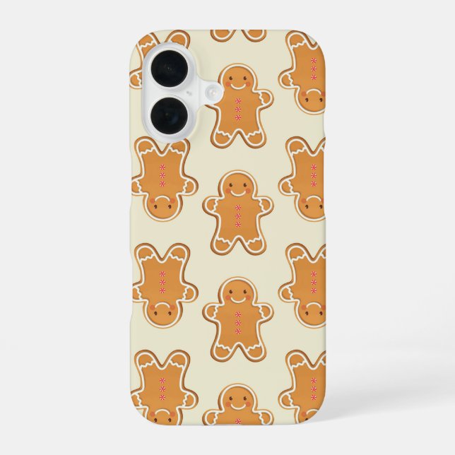 Christmas Gingerbread Cookies Print Phone Case iPhone 16 Hülle (Rückseite)