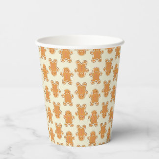 Christmas gingerbread cookies printed paper cups pappbecher