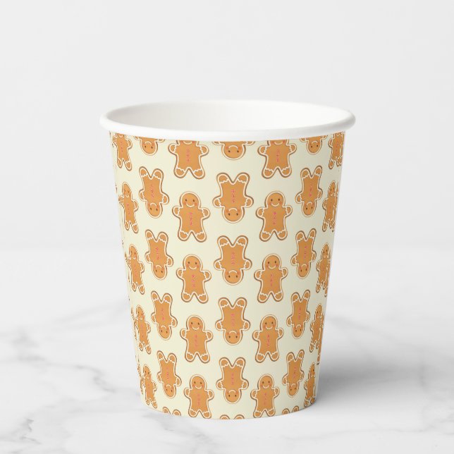 Christmas gingerbread cookies printed paper cups pappbecher (Rückseite)