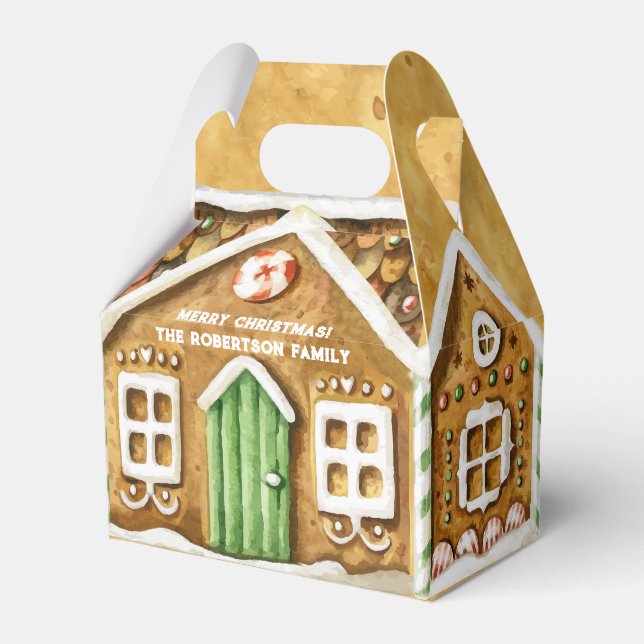 Christmas Gingerbread House Geschenkschachtel (Vorderseite)