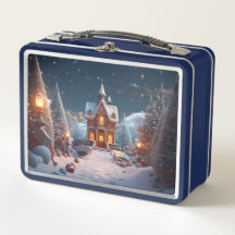 Christmas Gingerbread House Starry Night