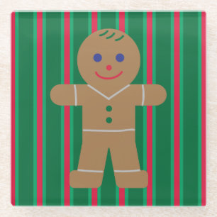 Christmas Gingerbread Man Glasuntersetzer