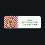 Christmas Gingerbread Man Holiday Address Labels<br><div class="desc">Christmas Gingerbread Man Holiday Address Labels</div>