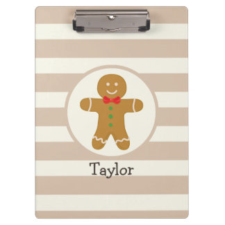 Christmas Gingerbread Man Klemmbrett