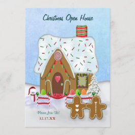 Christmas Gingerbread Open House Einladung
