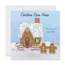 Christmas Gingerbread Open House Einladung