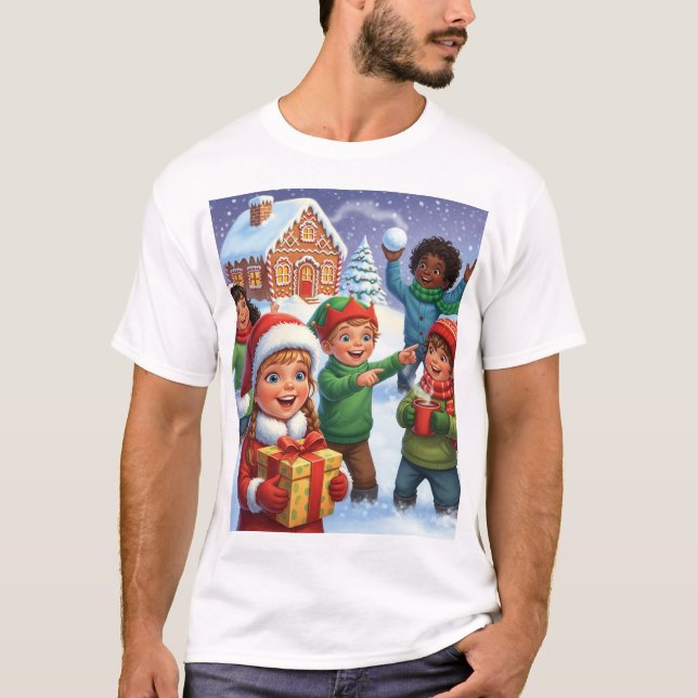 Christmas Gingerbread Play T-Shirt (Vorderseite)