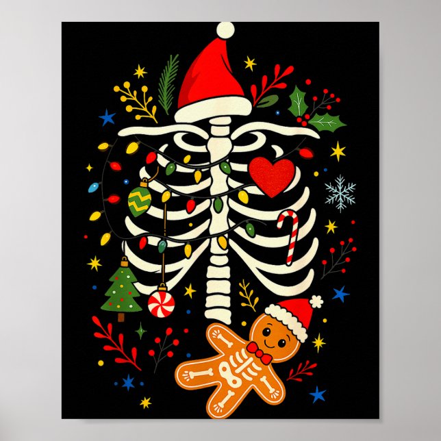 Christmas Gingerbread Pregnancy Announcement Mommy Poster (Vorne)