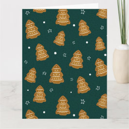 Christmas Gingerbread Trees Karte
