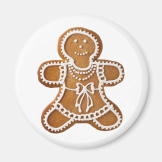 Christmas Gingerbread Woman Magnet