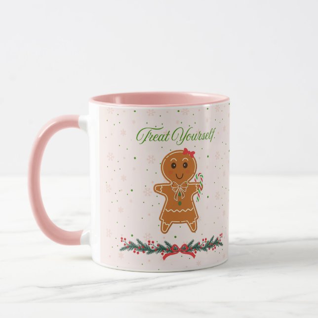 Christmas Gingerbread Woman Tasse (Links)