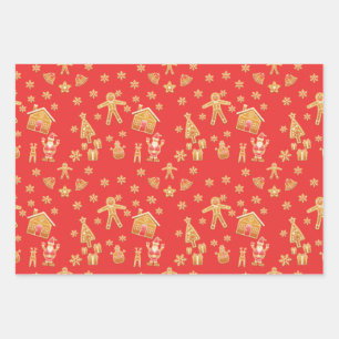 Christmas Gingerbread Wonderland Geschenkpapier Set