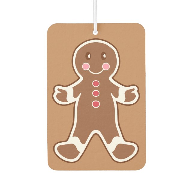 Christmas Gingerbrett Air Freshener Autolufterfrischer (Vorderseite)