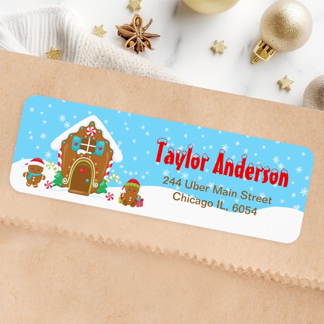 Christmas Gingerbrett House Blue and Red (Von Creator hochgeladen)