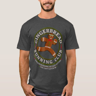 Christmas Gingerbrett Running Club T-Shirt