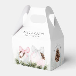 Christmas Girl Baby Dusche Pink Gefallen Box Geschenkschachtel