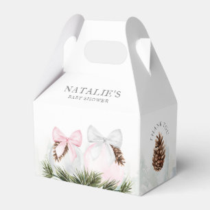 Christmas Girl Baby Dusche Pink Gefallen Box Geschenkschachtel