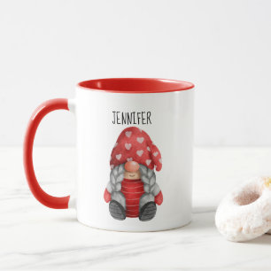 Christmas Girl Gnome Tasse