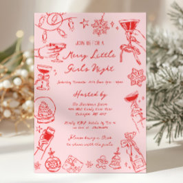Christmas Girls Night Invitation Einladung