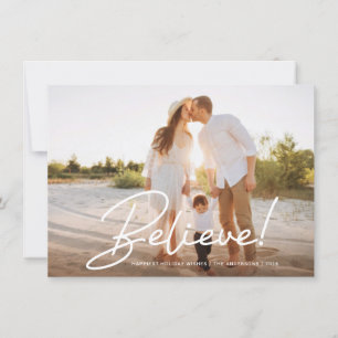 Christmas Glaube Trendy Handgeschriebenes Script-F Feiertagskarte