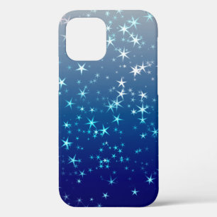 Christmas Glitzern Stars Blue Sky Case-Mate iPhone Hülle