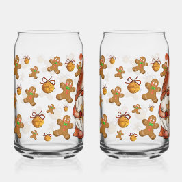 Christmas Gnome Holding Gingerbread Men | Festive Dosenglas