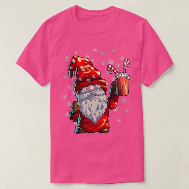 Christmas Gnome Men Women Buffalo Kariert Red Chri T-Shirt (Design vorne)
