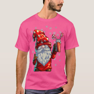 Christmas Gnome Men Women Buffalo Kariert Red Chri T-Shirt