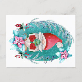 Christmas Gnome Postcard | Feiertag Postkarte