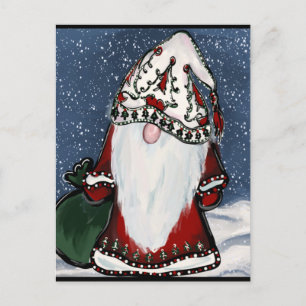 CHRISTMAS GNOME   POSTKARTE