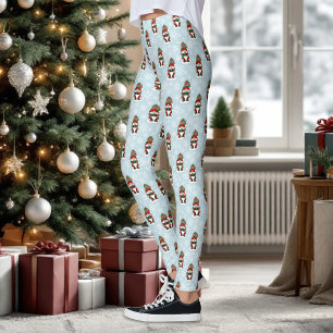 Christmas Gnome Red Green Niedlich Leggings