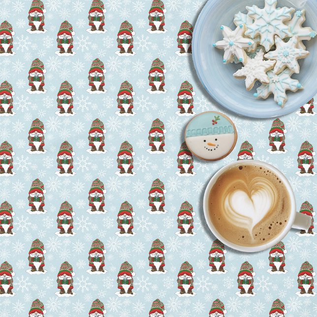 Christmas Gnome Red Green Niedlich Tischdecke (Von Creator hochgeladen)