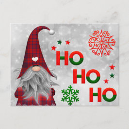 Christmas Gnome sagt Ho Ho Ho Ho Postkarte