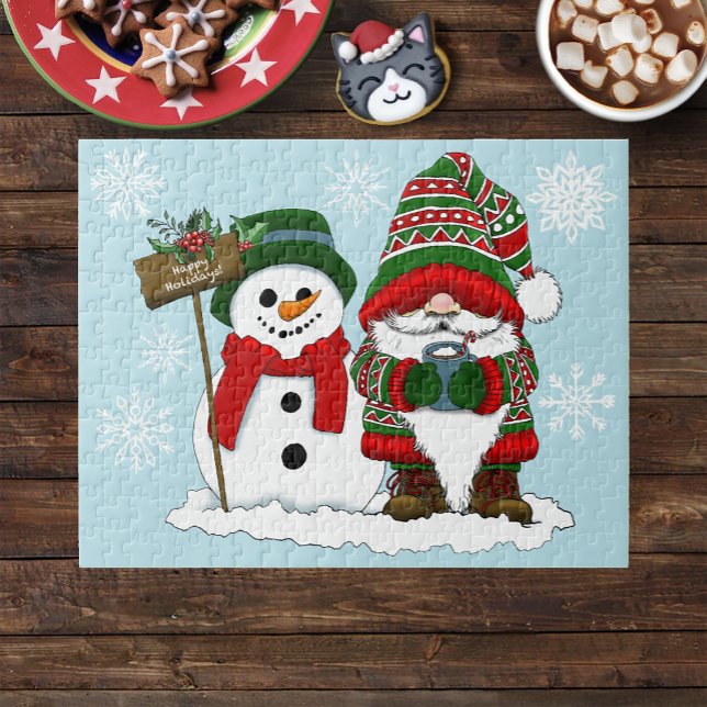 Christmas Gnome Snowman Niedlich Puzzle (Von Creator hochgeladen)